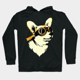 Pilot Corgi Dog Owner Welsh Corgi Funny Dog Hoodie